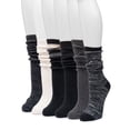 thumbnail image 4 of MUK LUKS Women's Fluffy Dream Tall Boot Socks, 6-Pack, OSFM, 4 of 6
