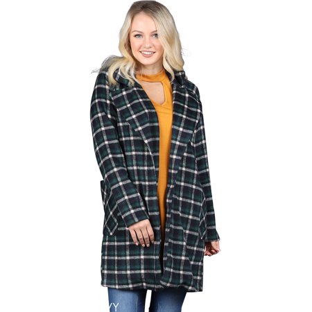 Long Plaid Jacket - Walmart.com