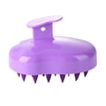 thumbnail image 3 of Peine de silicona para lavado de cabellomasajeador de cabeza de cuero cabelludoherramienta de limpieza de cabello (púrpura) Ndcxsfigh  Cuidado Belleza, 3 of 8