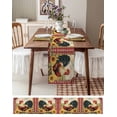 thumbnail image 6 of Vintage Rooster Burlap Cotton Table Runner 13x72 Inches Long, Pastoral Watercolor Sunflower Plaid Farmhouse Table Runners, Outdoor Dining Tablecloths Decor for Baby Shower/Party/Wedding, 6 of 6