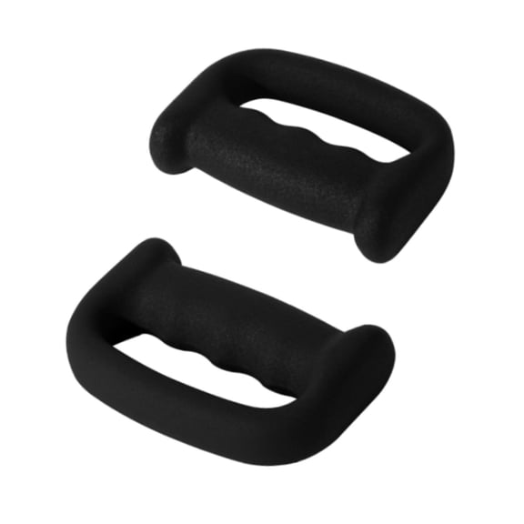 GARENDE 2 Pieces Boxing Dumbbells D Shape Grip Hand Weight for Aerobics Exercises Walkin Black