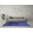 thumbnail image 3 of Ahgly Company Indoor Square Persian Blue Traditional Area Rugs, 4' Square, 3 of 4