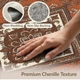 thumbnail image 6 of ODIKA Vintage Teal Symmetrical Layout Details Terracotta That Couch Non-Slip Chair-Friendly for Home Office, Hallway, Laundry Room, 6 of 7