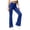 Blue, variant on SBYOJLPB Women's Solid Color Pants Elastic Waistband Sports Casual Long Trousers