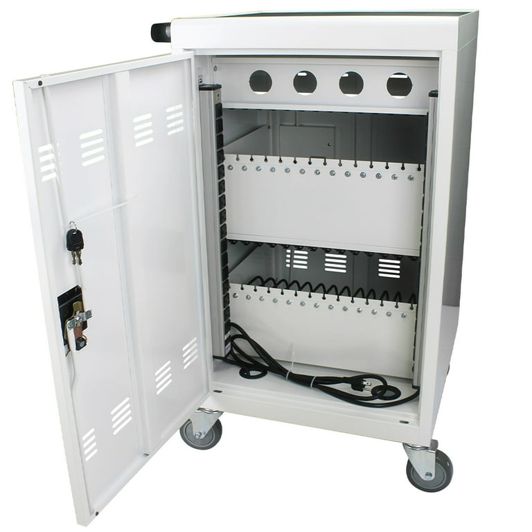 30 Device Mobile Charging Cart, Classroom Locking Charging Station