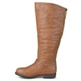 thumbnail image 3 of Journee Womens Spokane Wide Calf Stacked Heel Riding Boots, 3 of 7