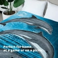thumbnail image 3 of Couverture en Molleton Dolphins, 3 of 7