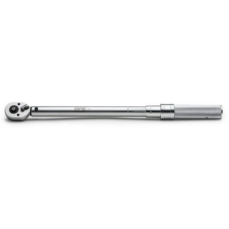 UPC: 0886352312011 | Capri Tools 31201 10-80 Foot Pound Industrial Torque Wrench  3/8   Matte Chrome