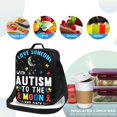 thumbnail image 4 of Balery I Love With Autism To The Moon And Back Caja de Almuerzo y Bolsa de Almuerzo para Hombres y Mujeres, Bolsa de Almuerzo Reutilizable con Gran Capacidad, Bolsa de Almuerzo Aislada, 4 of 7