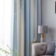 thumbnail image 5 of Cortinas De Ventana Cortina de estrella hueca degradada para dormitorio, cortinas opacas completas para ventana (azul) Wdftyju Libre de BPA, 5 of 9