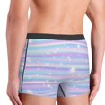 thumbnail image 6 of Salouo Striped Gradient Print Men's Boxer Briefs,Breathable Underwear Elastic Waistband Briefs for Men -XX-Large, 6 of 8