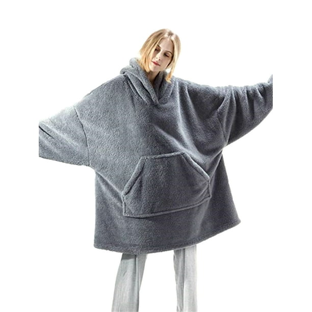 Nestl Oversized Unisex Wearable Blanket - Reversible Hoodie Blanket- Giant Sweater  Blanket Hoodie - Wayfair Canada