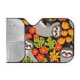 thumbnail image 2 of Kdxio Sloth on the Branch Print Windshield Sun Shade, Foldable Sun Blocker for Car,Truck,SUV Automotive Interior Sun Protection,Reflective Shade for Front Windshield(Small), 2 of 7