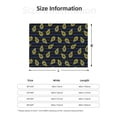thumbnail image 5 of Yiaed Avocado Print Blanket Throw Blanket Soft Cozy Flannel Blanket for Home Bed Sofa Couch Chair-40"x30", 5 of 6