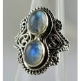 thumbnail image 4 of Navya Craft Rainbow Moonstone Oval 925 Sterling Silver Handmade Women Statement Ring Size 12.0, 4 of 4