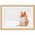 thumbnail image 2 of 20x27 Frame for Jigsaw Puzzles - Wooden Natural Puzzle Frame with Mat (White) For Puzzles Measuring 20x27 Inches, 2 of 9
