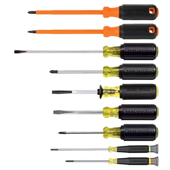 Klein Tools Electrician Screwdriver Set, 9 Pieces