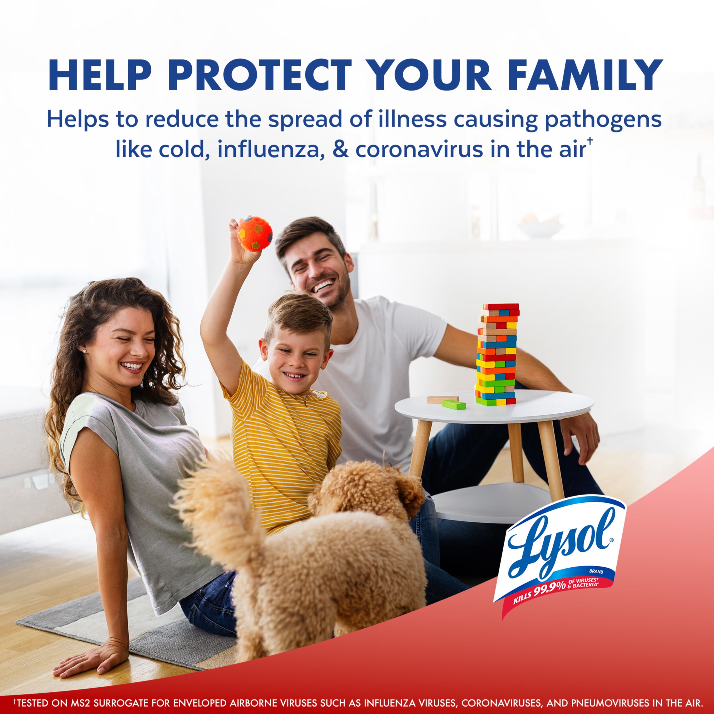 Lysol Air Sanitizer Spray, Bacterial Odor Elimination, Apple Cinnamon Scent, 10 oz