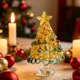 thumbnail image 4 of Mini Handmade Glass Christmas Tree Ornament Small Desktop Crystal Xmas Tree Table Decor For Decoration, 4 of 6