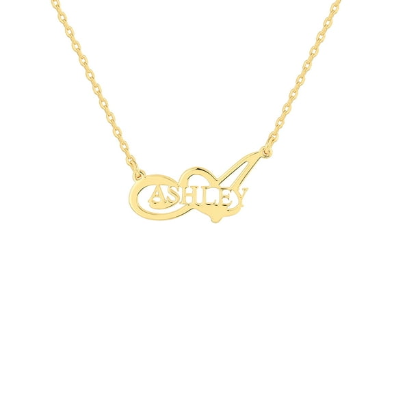 Personalized Planet Women's Sterling Silver Initial and Name Pendant