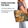 thumbnail image 2 of Fotbe Antique Map Adventure Scene Bolsa Tote Estética de Lona con Estampado para Mujer - Bolsa Reutilizable de Hombro Casual para Vacaciones, Compras, Trabajo y Gimnasio, 2 of 8
