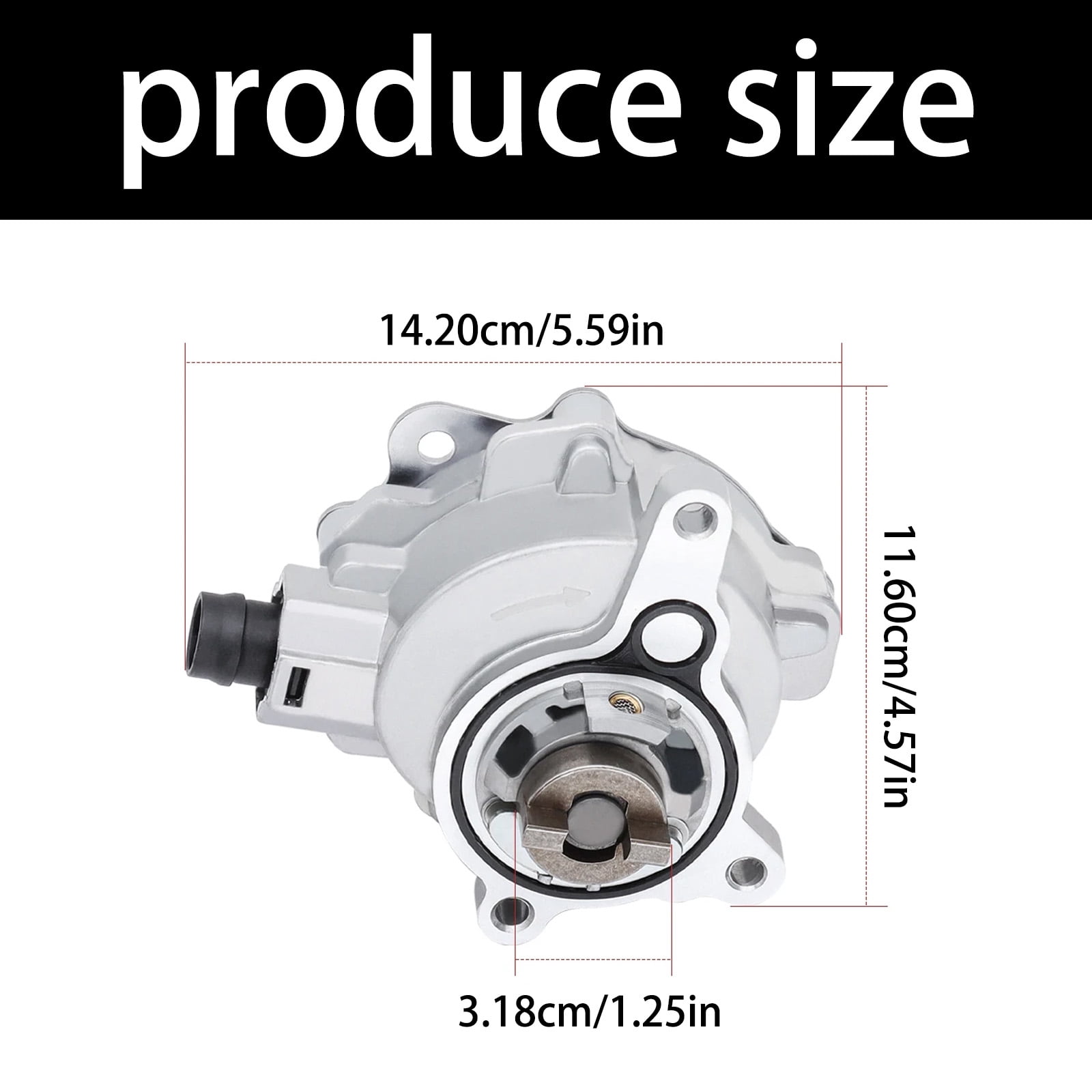 LR047384 Stable Brake Vacuum Pumps Ensuring Smooth Braking Power Metal Brake Vacuum Pumps for Multiple Vehicle