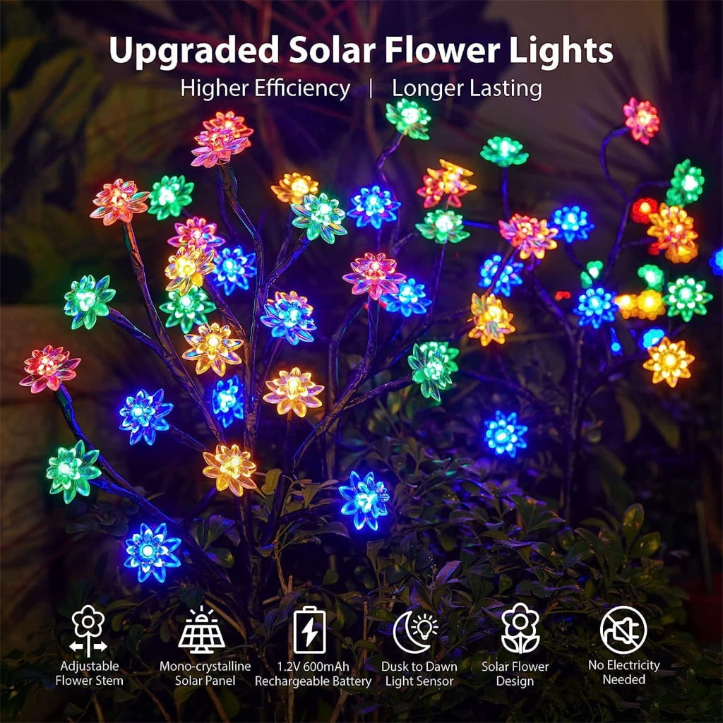 Solar Sunflower Garden Stake Multifunction Yard Sign Ornament Crafts Supplies for Holiday Birthday Party Background