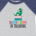 thumbnail image 4 of Inktastic Bookworm in Training Reading Boys or Girls Baby Bodysuit, 4 of 5