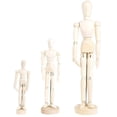 thumbnail image 4 of 3 tamaños 4,5 ''/5,5'' 8 "modelo de dibujo maniquí humano de madera articulado extremidades móviles muñeca masculina maniquí de madera marioneta, 4 of 5