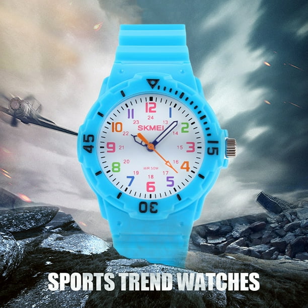 Reloj de pulsera impermeable para deportes al aire libre de 30 m con retroiluminacion LED Reloj digital para ninos JShteea El nuevo Walmart en linea