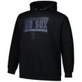thumbnail image 2 of Men's  Black Boston Red Sox Stack Fleece Pullover Hoodie, 2 of 3