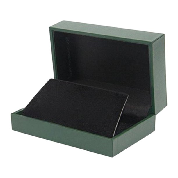 Estuche de exhibición de pines Estuche de exhibición de presentación con capacidad para dos insignias Caja de almacenamiento de insignias para Verde