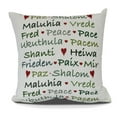 thumbnail image 2 of Words of Peace, Word Print Pillow, 2 of 2