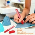 thumbnail image 4 of Uxcell Fabric Chalk Marker Tailors Liner Chalk Pen Style for Sewing Quilting & Crafts, White, 4 of 5