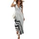 thumbnail image 1 of Irregular Stripe Vestido Sin Mangas , Vestidos De Lujo Para Ocasiones Oficiales, 1 of 5