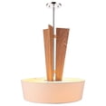 thumbnail image 2 of Woodbridge Lighting Angle 3-Light Wood & Tapered Shade Pendant in Satin Nickel, 2 of 2