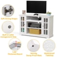 thumbnail image 4 of TV Stand for 55 inch TV, Modern Farmhouse TV Console Entertainment Center with Storage, White, 4 of 7