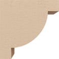 thumbnail image 3 of 2"W x 4"D x 4"H Classic Alpine Rough Cedar Woodgrain TimberThane Corbel, Primed Tan, 3 of 6