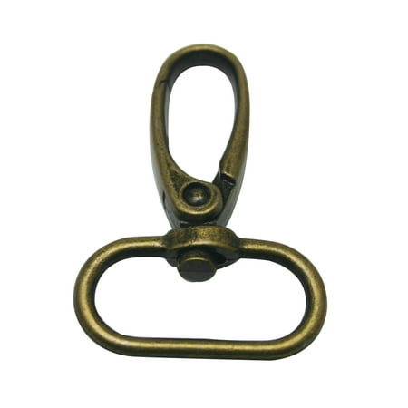 

Fenggtonqii Bronze 1 Inner Diameter Oval Ring Small Olive Buckle Lobster Clasps Swivel Snap Hooks Pack of 10
