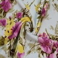 thumbnail image 3 of Pale Blue Orchid 60" Wide Twist Crepe Fabric by The Yard-Poly Spandex Stretch Soft, Textured, Vibrant Prints for Apparel, Clothing, Headband, Home Décor, and DIY Project., 3 of 4