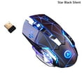 thumbnail image 1 of Koszal Souris de Jeu Sans Fil Rechargeable 2.4G 1600DPI Rétroéclairée Réglable pour PC Portable, 1 of 7