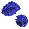 thumbnail image 4 of Uxcell Large Double-Side Microfiber Soft Chenille Dusting Mitten Dark Blue Green 2in1 Set, 4 of 5