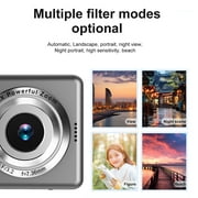 48MP Digital Camera, HD 1080P Camera Digital Point and Shoot Cameras with 16X Zoom Anti Shake, 2.4 Inch LCD Screen, Compact Small Camera for Girls
