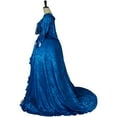 thumbnail image 4 of Women's Victorian Rococo Elegant Blue Dress Queen Marie Antoinette Ball Gown 18th Century Court Dress Gown, 4 of 7