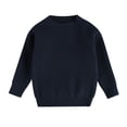 thumbnail image 1 of ITFABS Chandail pour Enfants Col Bas Couleur Unie Rayé à Manches Longues, 1 of 7