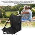 thumbnail image 5 of OhhGo Portable Stadium Seat Cushion with Backrest, Folding Bleacher Seats Cushion Indoor & Outdoor Folding Chair Cushion with Back Support for Adults Sports Outing, Camping Travelling (Black), 5 of 12