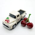 thumbnail image 6 of Cherry Decoration,Fruit Metal Truck Decor,Sweet Fruit Metal Truck with Mini 3 Cherries Ornaments,Rustic Farmhouse Vintage Pickup Car Decor for Tabletop Centerpiece Home Kitchen, 6 of 7