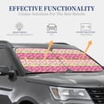 thumbnail image 4 of Fotbe Flowers 2-Piece Car Windshield Sun Shade | Sun Blocker for Car Windshield | Foldable Automotive Interior Accessories for Sun Protection-Large, 4 of 7