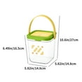thumbnail image 3 of Trash Can Lid,Outdoor Trash Can Storage,Keep Your Space Tidy and Fashionable with Our Modern Transparent Desktop Storage Can - Featuring A Convenient Push-To-Open Lid and Ample Capacity, 3 of 9