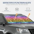 thumbnail image 4 of Bingfone Glitter Rainbow Print 2-Piece Sun Shade Front Windshield - Foldable Car Front Window Sunshades For Most Sedans Suv Truck - Medium, 4 of 7